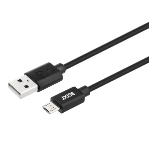 3sixT Charge & Sync USB-A To Micro USB Cable – 1m (Black)