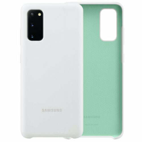 Official Samsung Galaxy S20 Plus Silicone Cover Case (White)