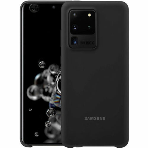 Official Samsung Galaxy S20 Plus Silicone Cover Case (Black)