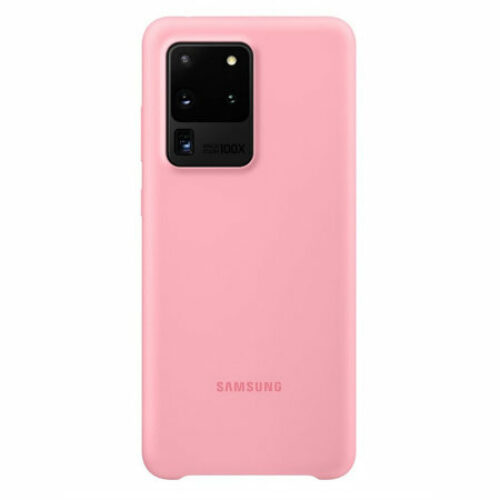 Official Samsung Galaxy S20 Ultra Silicone Cover Case (Pink)