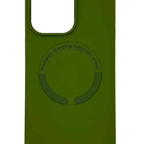 AG Silicone Case with MagSafe for iPhone 14 Pro Max (Green)