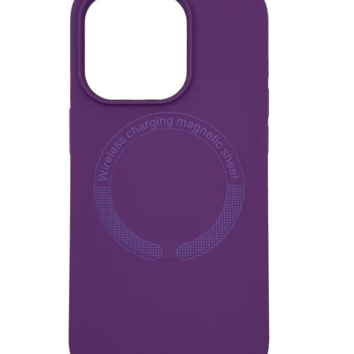 AG Silicone Case with MagSafe for iPhone 14 Pro (Purple)