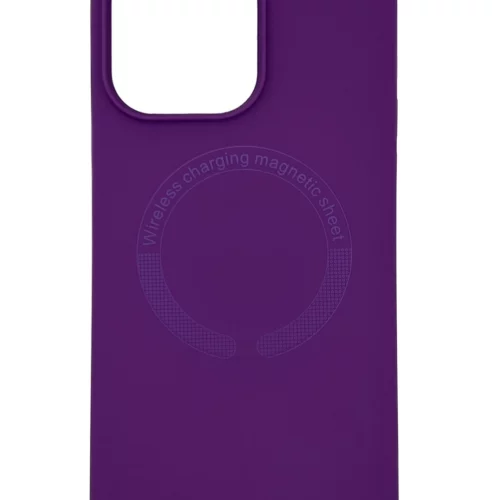 AG Silicone Case with MagSafe for iPhone 14 Pro Max (Purple)