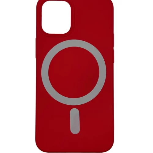 Liquid Silicone Case with MagSafe for iPhone 12/13 Mini (Red)