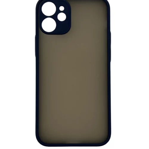 Matte Case with Camera Protector for iPhone 12 Mini (Navy)