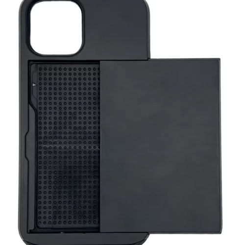 Slide Wallet Case for iPhone 12/13 Mini (Black)