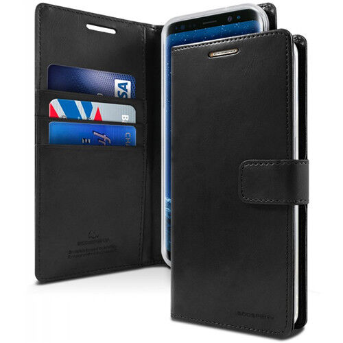 Goospery Bluemoon Wallet Case for Samsung Galaxy A14 5G (Black)