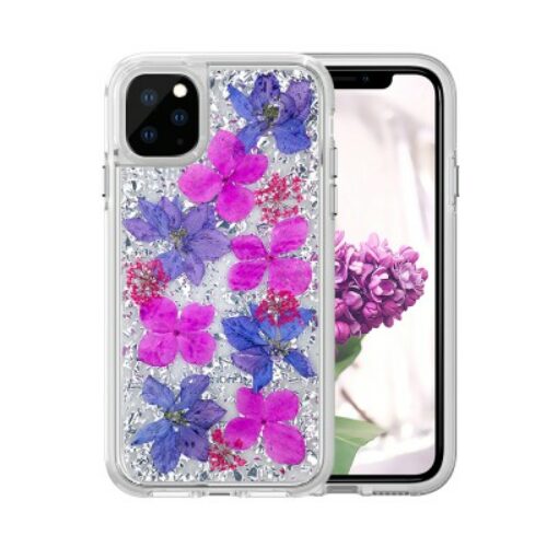 Dry Flower Hardshell Case for iPhone 11 Pro (Purple)