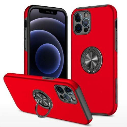 Magnetic Ring Holder Shockproof Cover Case for Samsung Galaxy A23 5G (Red)