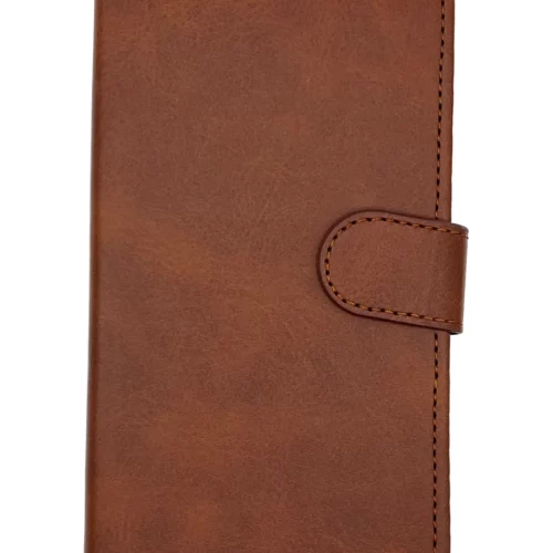 Leather Wallet Case for iPhone 12 Pro Max (Brown)