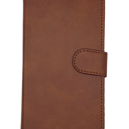 Leather Wallet Case for Samsung S21 (Brown)