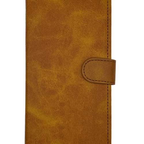 Leather Wallet Case for Samsung S21 Plus (Light Brown)