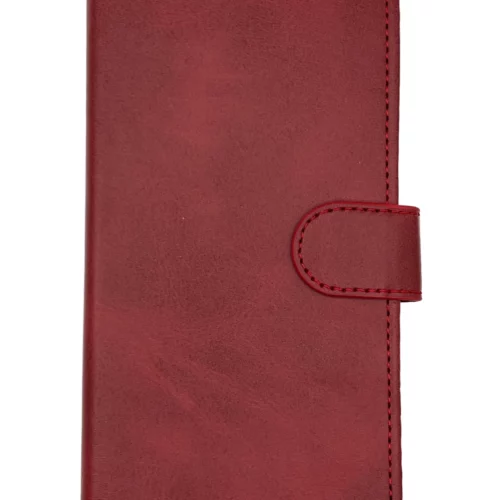 Leather Wallet Case for Samsung S21 (Red)