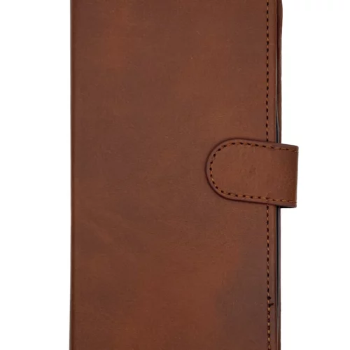 Leather Wallet Case for Samsung S21 Ultra (Brown)