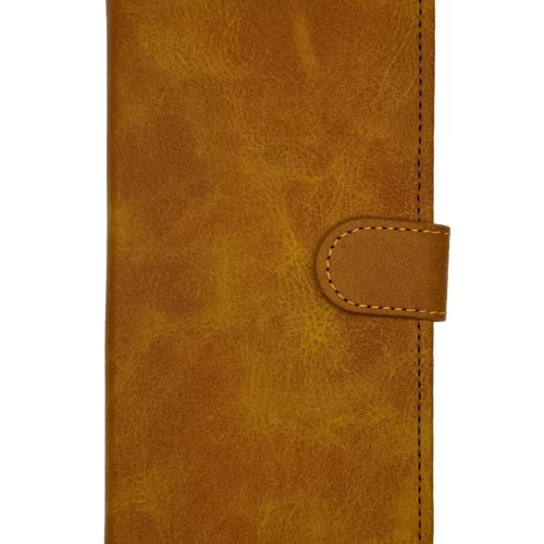 Leather Wallet Case for Samsung S21 Ultra (Light Brown)