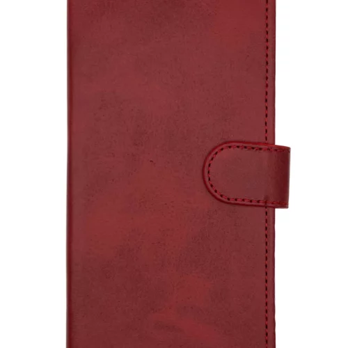Leather Wallet Case for Samsung S21 Ultra (Red)