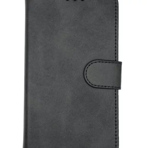 Leather Wallet Case for Samsung S22 (Black)