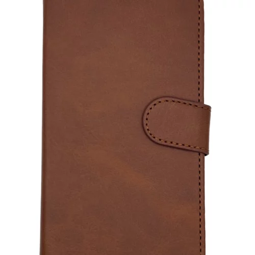 Leather Wallet Case for Samsung S22 (Brown)