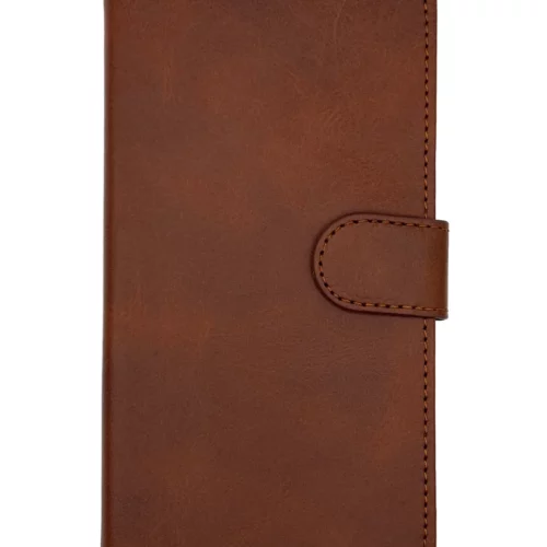 Leather Wallet Case for Samsung S22 Plus (Brown)