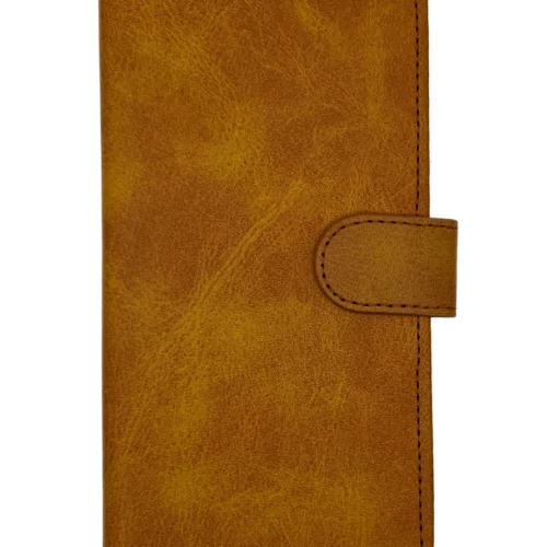 Leather Wallet Case for Samsung S22 Plus (Light Brown)
