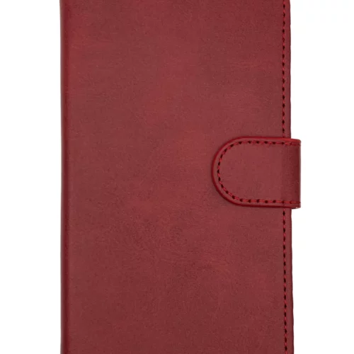 Leather Wallet Case for Samsung S22 (Red)