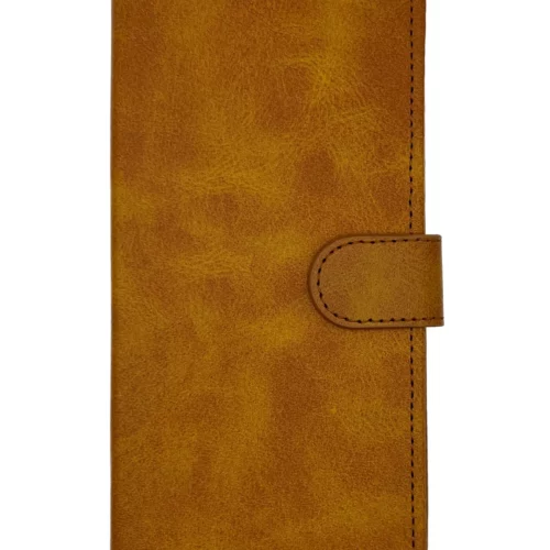 Leather Wallet Case for Samsung S22 Ultra (Light Brown)