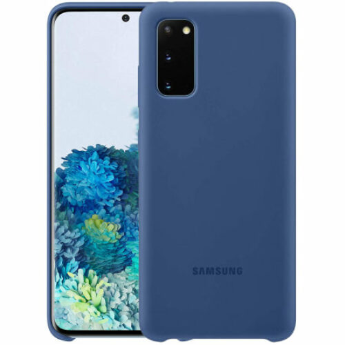 Official Samsung Galaxy S20 Silicone Cover Case (Navy)
