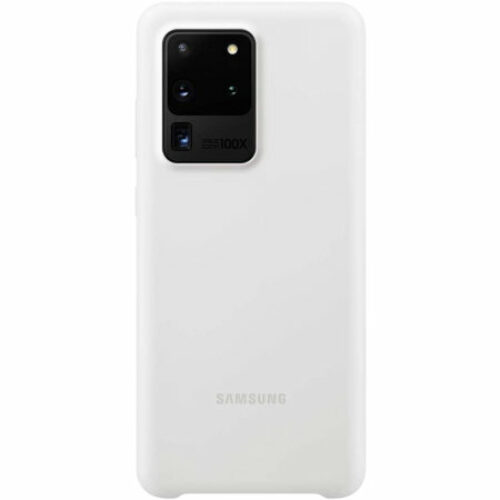 Official Samsung Galaxy S20 Ultra Silicone Cover Case (White)