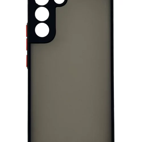 Matte Case with Camera Protector for Samsung S22 Plus (Black)