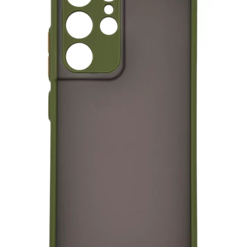 Matte Case with Camera Protector for Samsung S21 Ultra (Green)