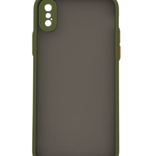 Matte Case with Camera Protector for iPhone X/XS (Green)