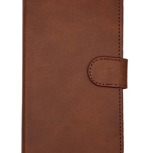 Leather Wallet Case for iPhone XR (Brown)