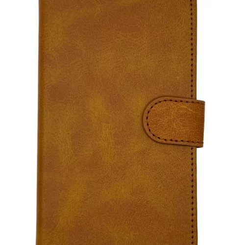 Leather Wallet Case for iPhone XR (Light Brown)