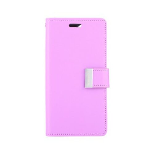 Goospery Mercury Rich Diary Case for iPhone 15 Plus (Purple)