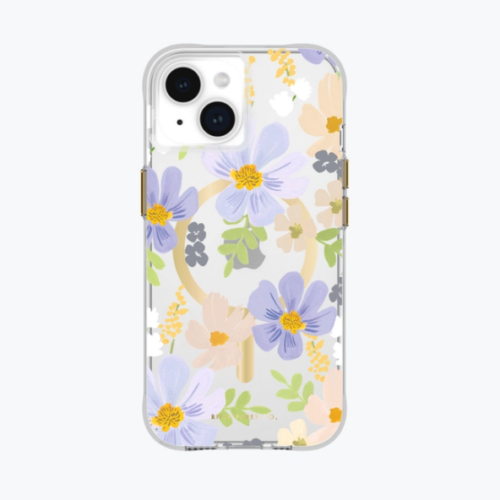 Case-Mate Rifle Paper Case with MagSafe for iPhone 15 (Pastel Marguerite)