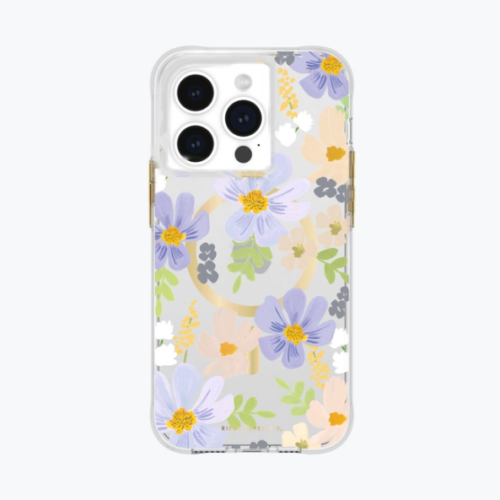 Case-Mate Rifle Paper Case with MagSafe for iPhone 15 Pro (Pastel Marguerite)